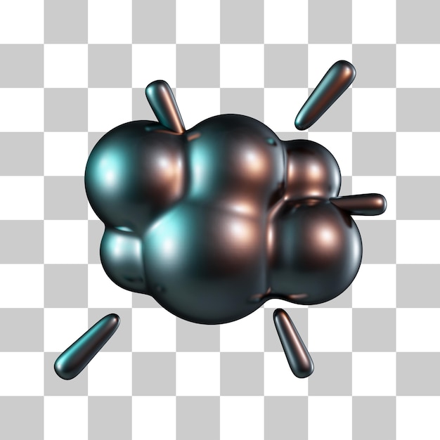 PSD esplosione icona 3d