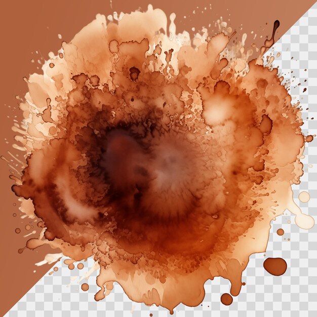 PSD explosion of beautiful dust particles in the air on a transparent background