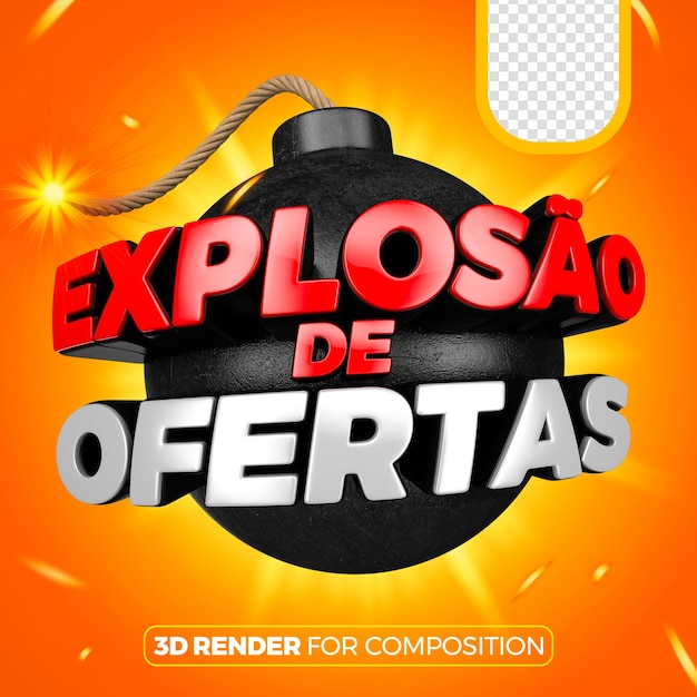 PSD explosion of offers brazilian composition red