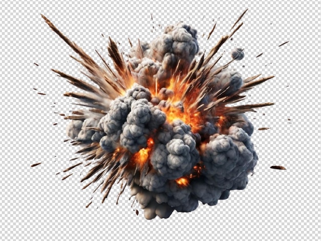 PSD explosion png transparent