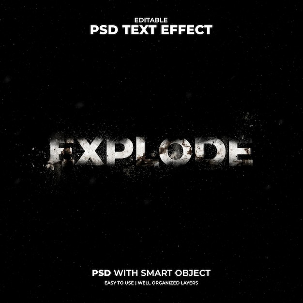 Explosion Text Effect