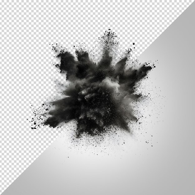 PSD explosion on a transparent background