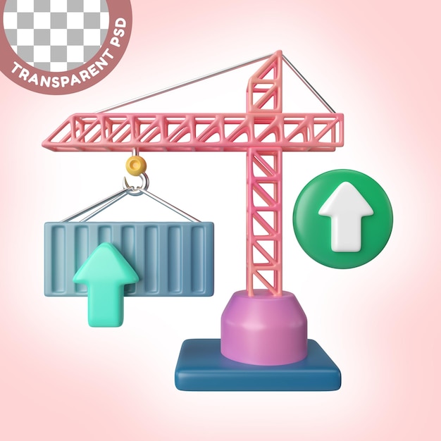 Export 3D Illustration Icon