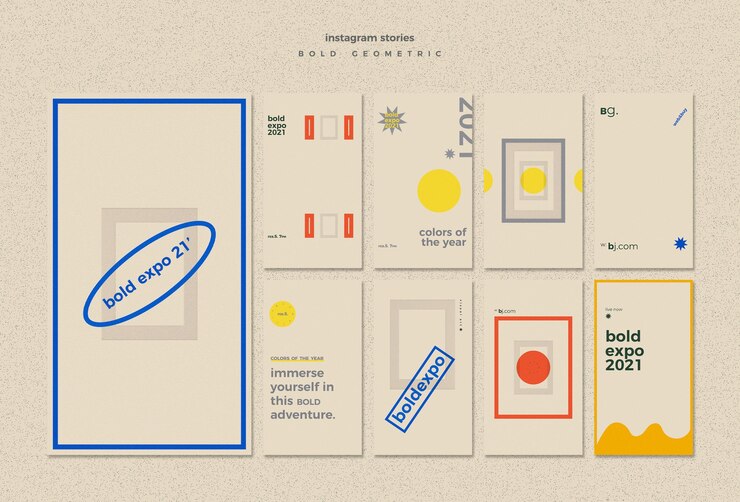 PSD exposition event instagram stories template