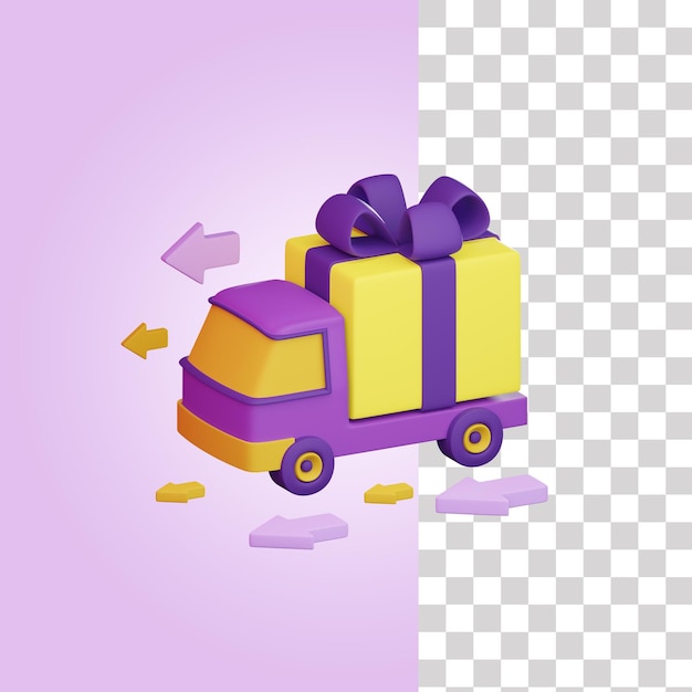 Express delivery 3d illustration