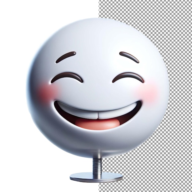 PSD expression elation isolato 3d emoji face su sfondo png