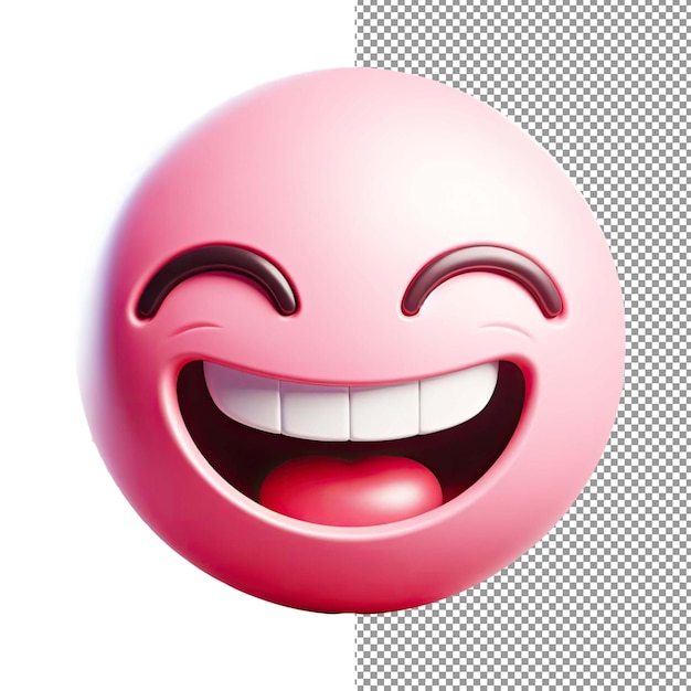 PSD expression elation isolato 3d emoji face su sfondo png