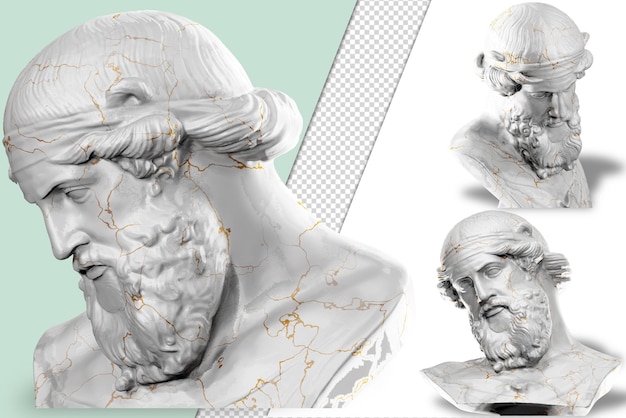 PSD exquisite 3d render of dionysus priapus in stunning detail