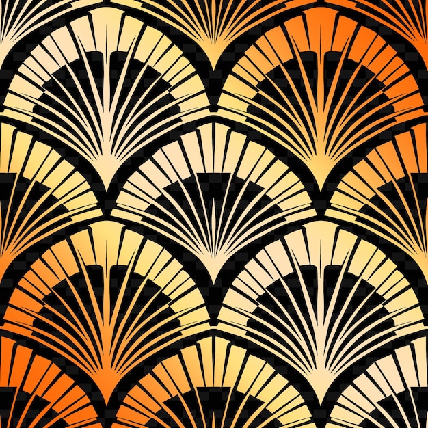 Exquisite Art Deco Pattern With Kind of Peacock Icon and Geo Nature Inspired Abstract Outline Art