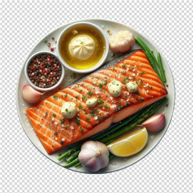 PSD exquisite isolated fish plate perfect