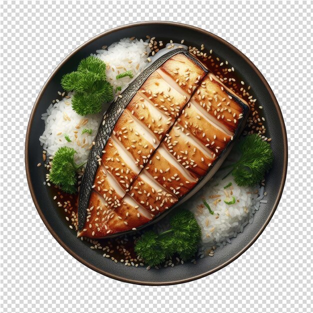 PSD exquisite isolated fish plate perfect