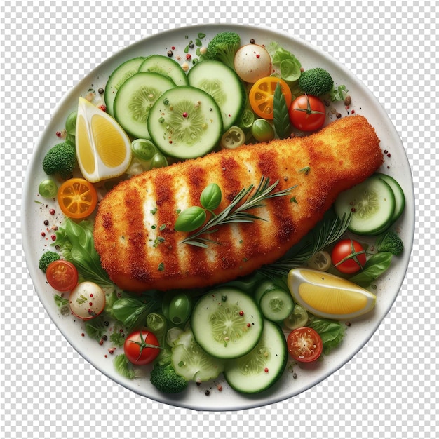 PSD exquisite isolated fish plate perfect