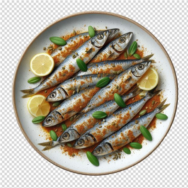 Exquisite isolated fish plate perfect