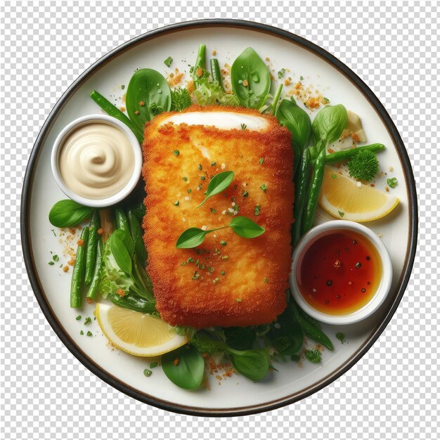 PSD exquisite isolated fish plate perfect