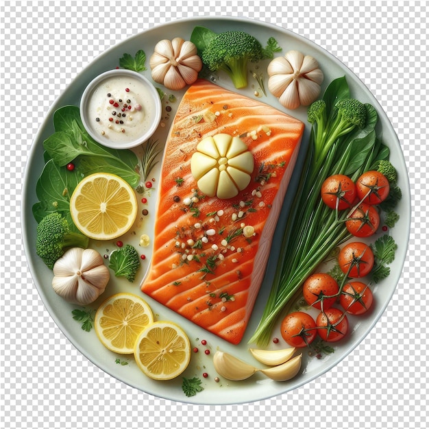 PSD 멋진 고립 된 생선 접시 완벽