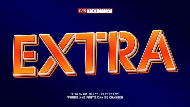 Extra 3D Text Effect