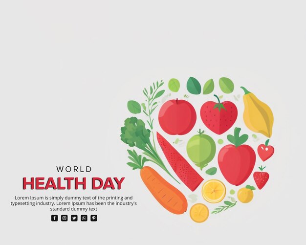 PSD eye catching psd design for world health day