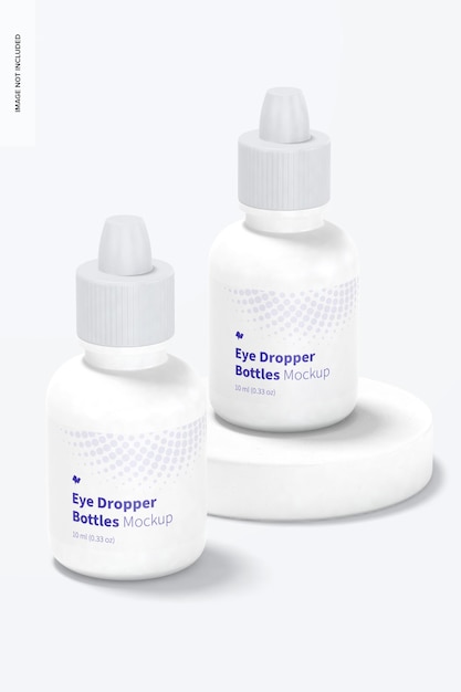 Eye Dropper Bottles Mockup