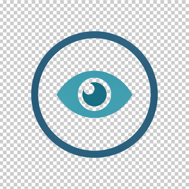 PSD eye logo on transparent background