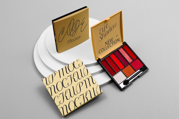 eye shadow packaging mockup