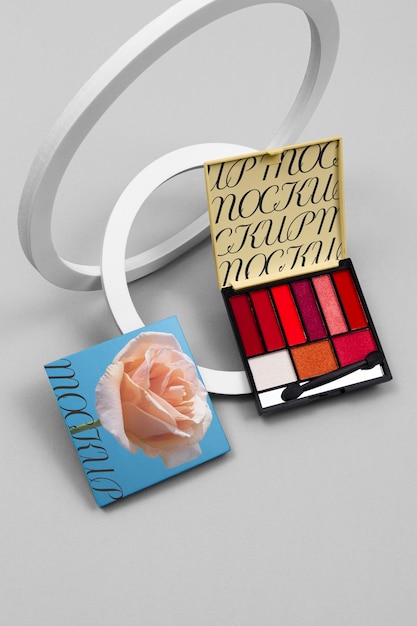 PSD eye shadow packaging mockup