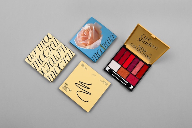 eye shadow packaging mockup