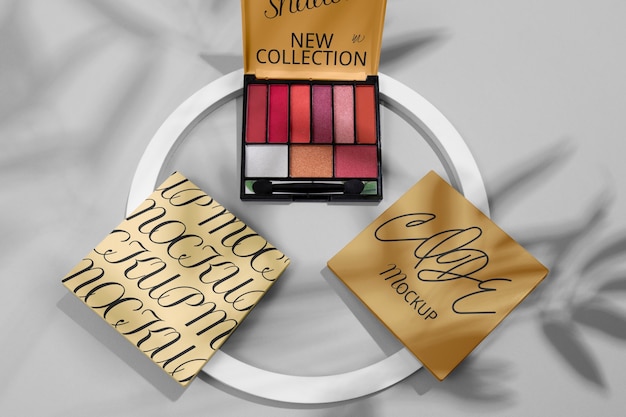 PSD eye shadow packaging mockup