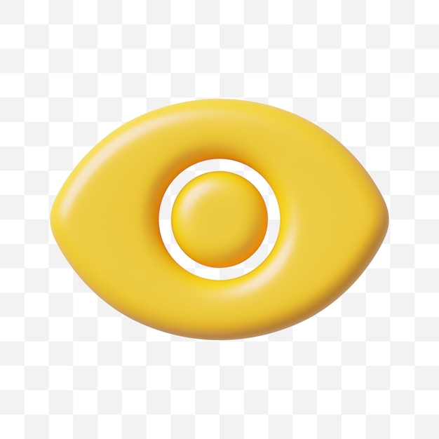 eye visibility icon 3d