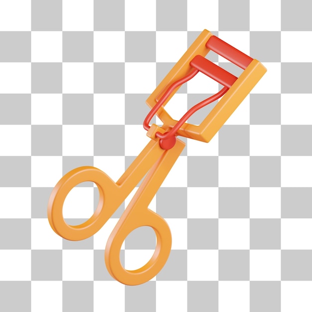 PSD eyelash curler makeup 3d icon