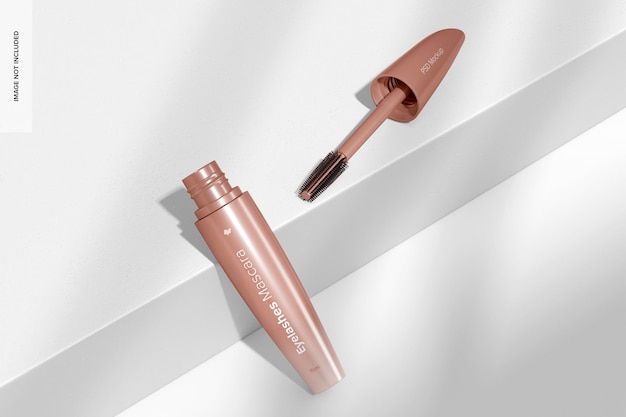 PSD eyelashes mascara mockup