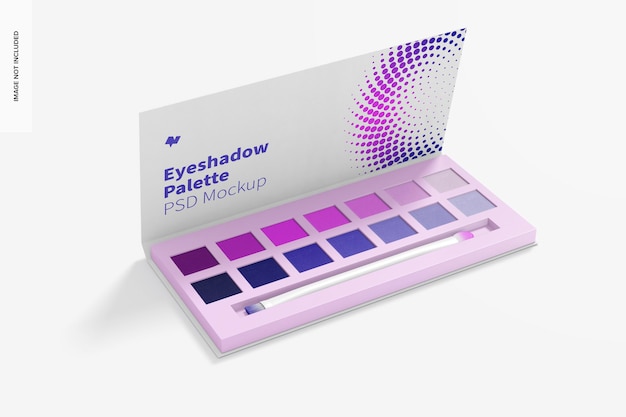 Eyeshadow palette mockup