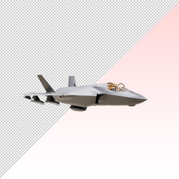 PSD f-35 aircraft isolated