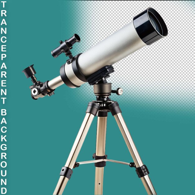 F a telescope on transparent background