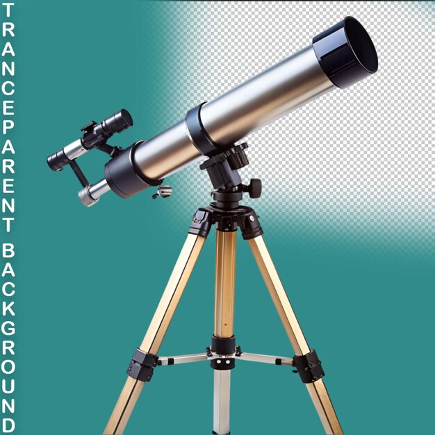 F a telescope on transparent background