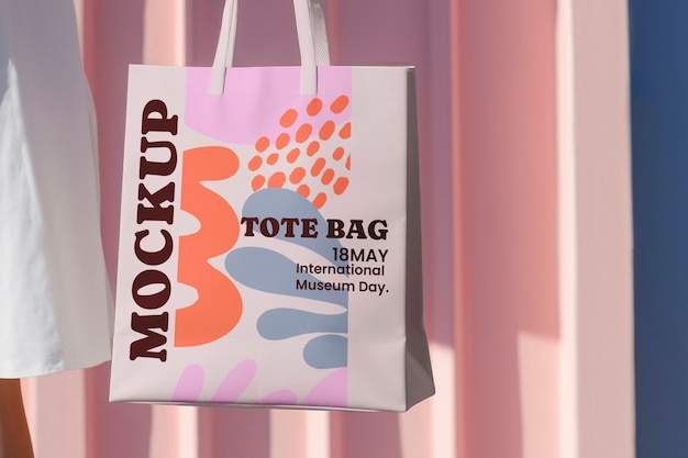 Fabric bag  mockup