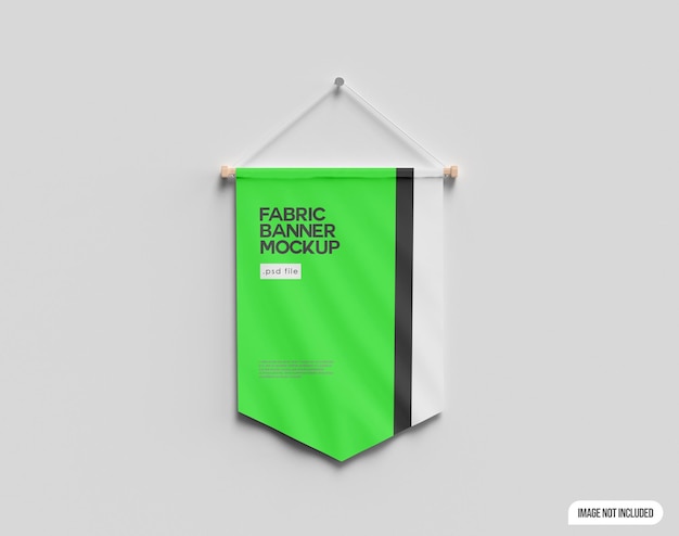 PSD mockup di banner in tessuto