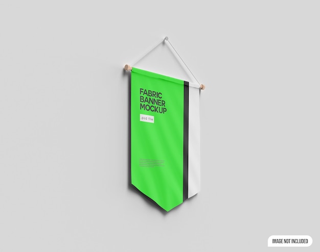 PSD fabric banner mockup