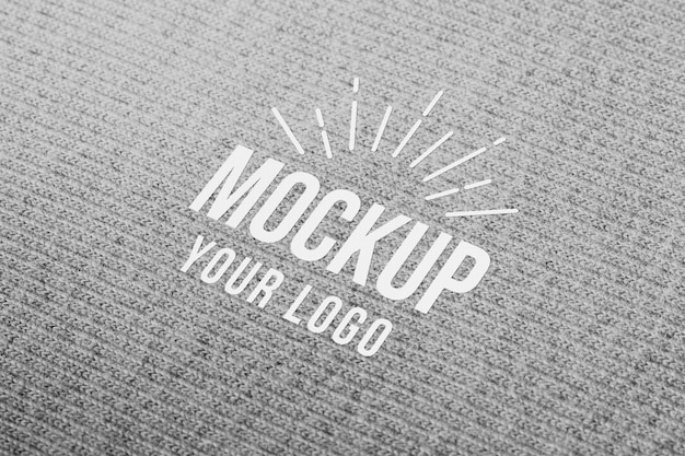 PSD fabric closeup design mockup