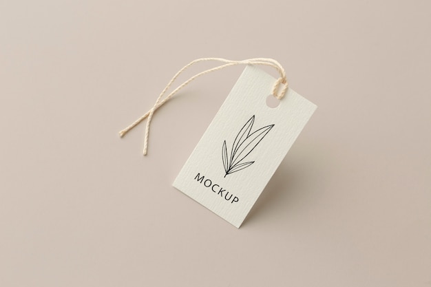 Fabric clothing labels mockup