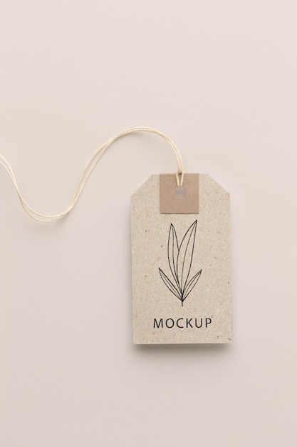 Fabric clothing labels mockup