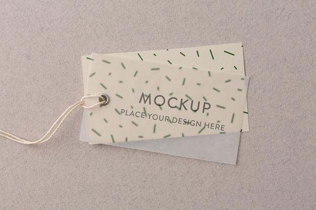 Fabric clothing labels mockup