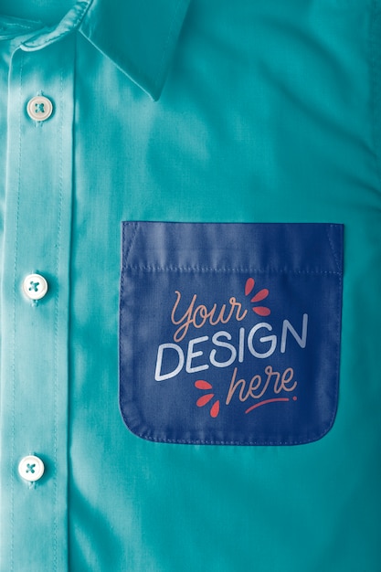 PSD fabric pocket mockup design