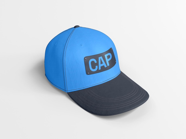 PSD fabric sports cap branding mockup