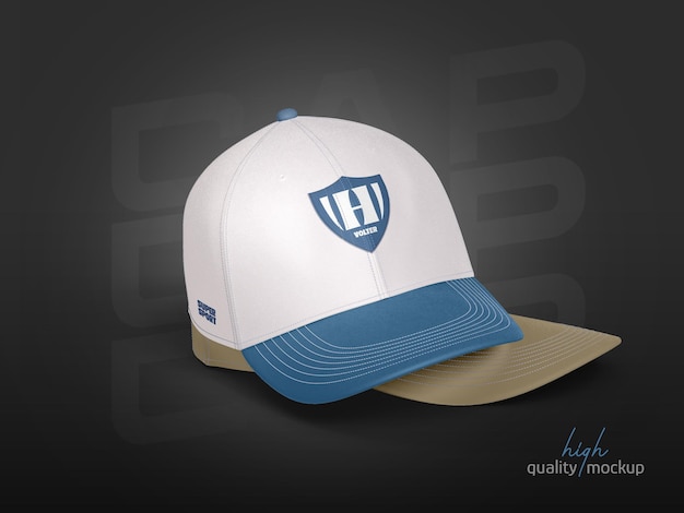 fabric sports cap branding mockup