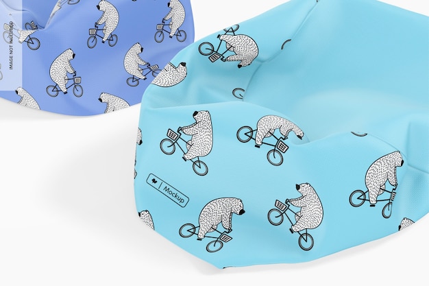 fabric surgical caps mockup 02