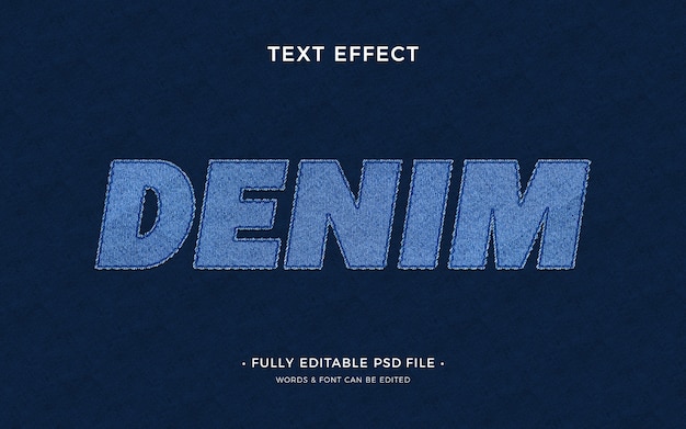 PSD fabric text effect