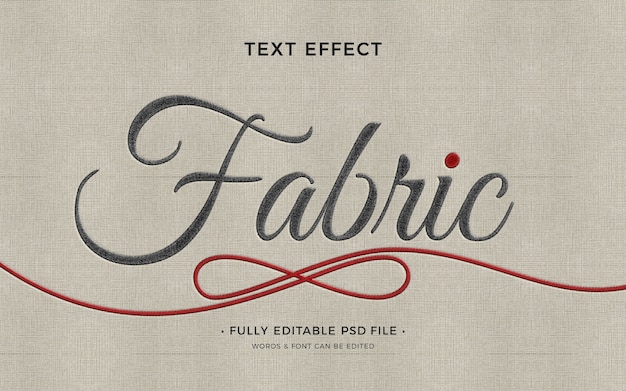 PSD fabric text effect