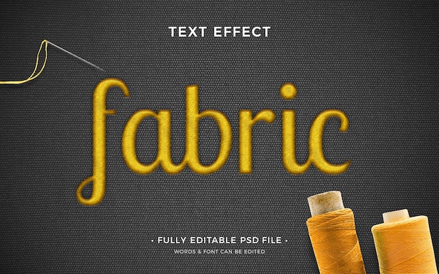 PSD fabric text effect