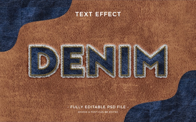 PSD fabric text effect