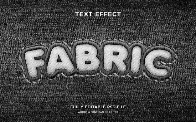 Fabric text effect